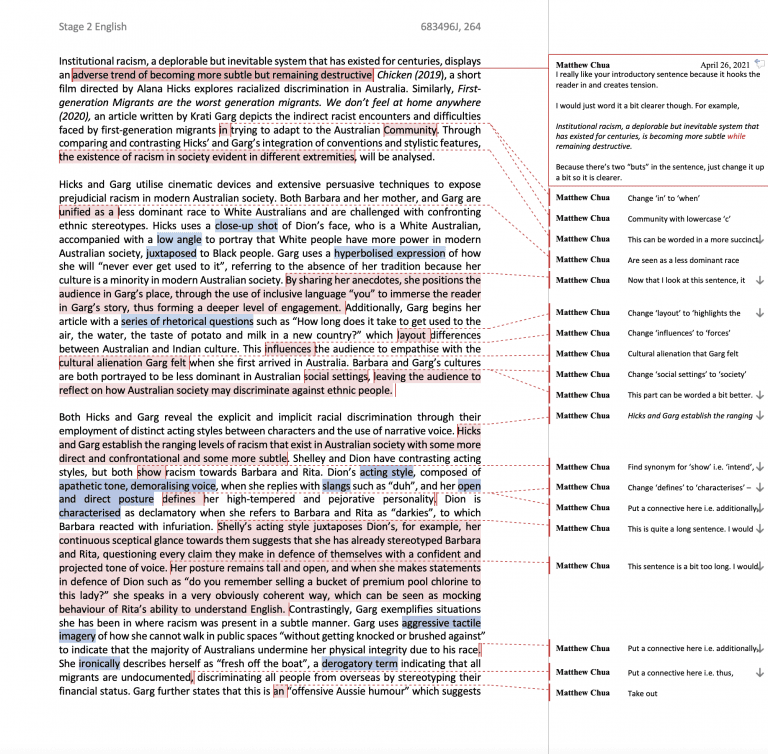 SACE EngLit draft 1